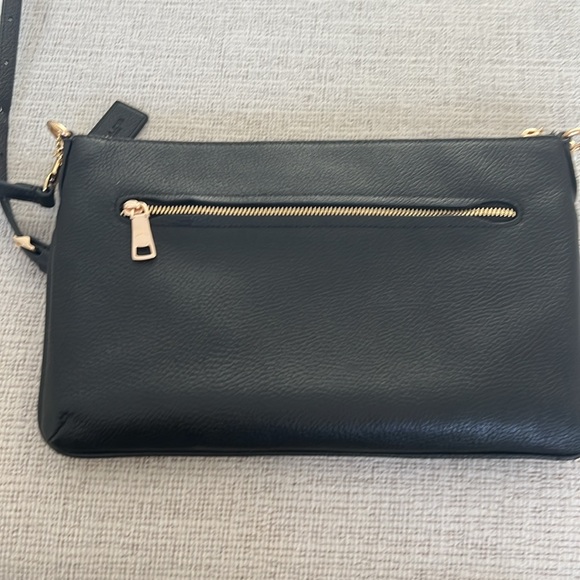 Coach Women's Polished Pebble Polly Crossbody Bag in Black - Picture 11 of 14